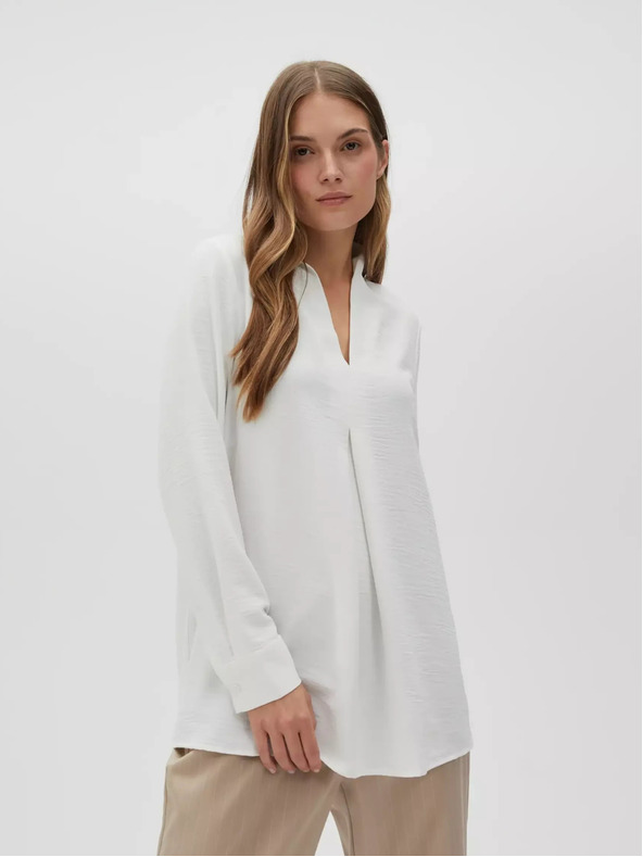 Moodo Weiß Damen Bluse Moodo