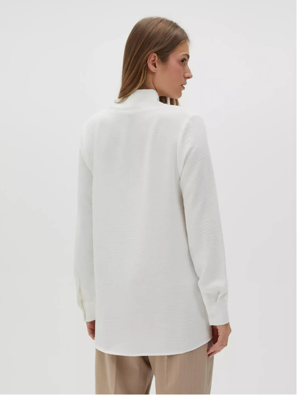 Moodo Weiß Damen Bluse Moodo