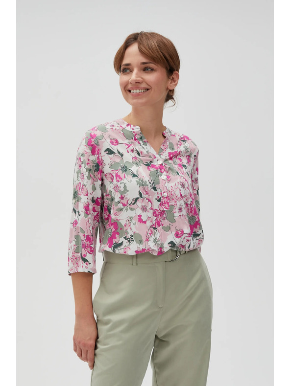 Moodo Damen-T-Shirt mit Blumenmuster Moodo