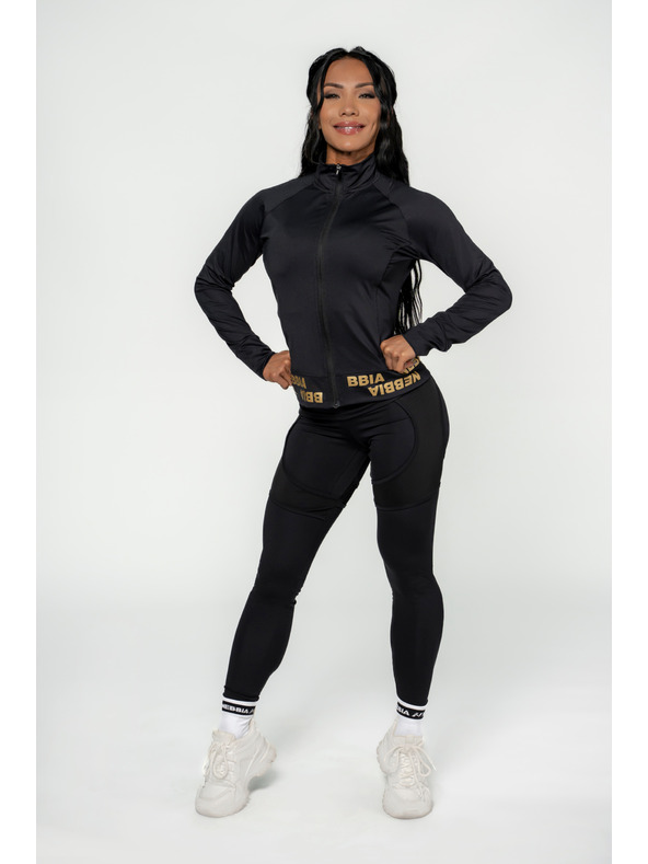 Nebbia NEBBIA INTENSE Warm-Up Damen Zip-up Sweatshirt 833 Gold Nebbia