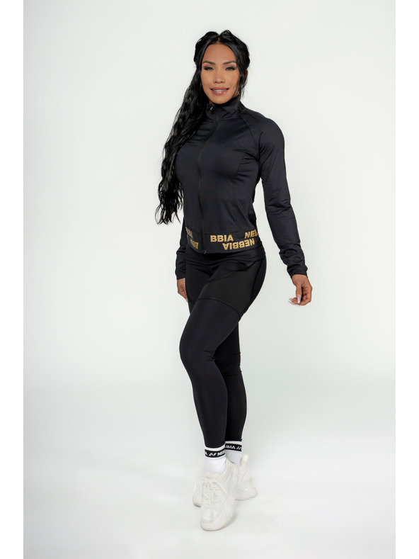 Nebbia NEBBIA INTENSE Warm-Up Damen Zip-up Sweatshirt 833 Gold Nebbia