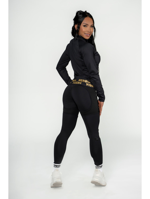 Nebbia NEBBIA INTENSE Warm-Up Damen Zip-up Sweatshirt 833 Gold Nebbia