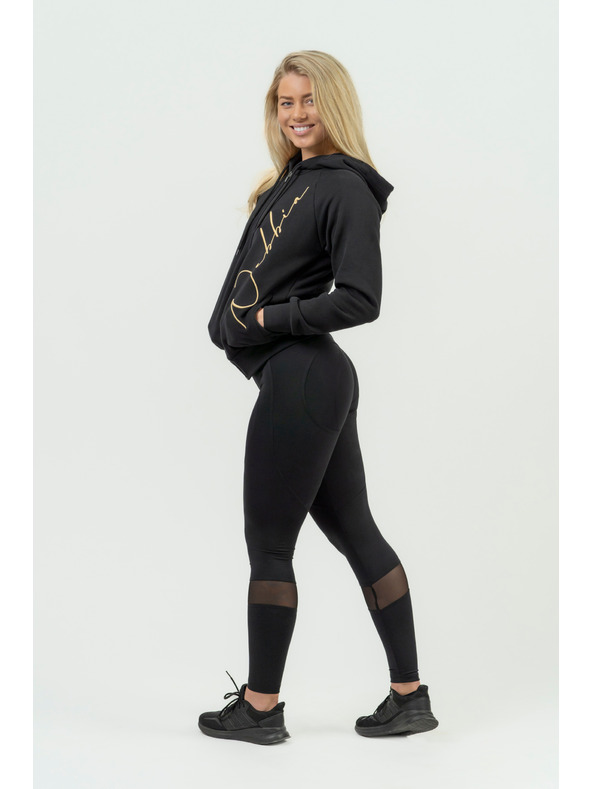Nebbia NEBBIA INTENSE Signature Sport-Hoodie für Damen 845 Gold Nebbia