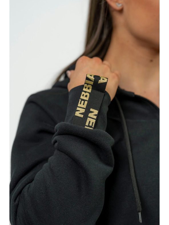 Nebbia NEBBIA INTENSE Signature Sport-Hoodie für Damen 845 Gold Nebbia