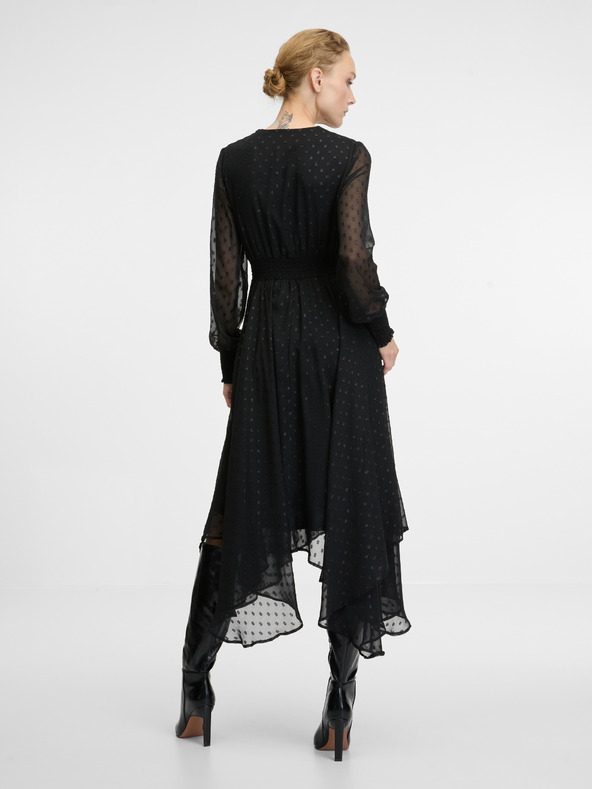 Orsay Schwarzes Damen Midikleid ORSAY