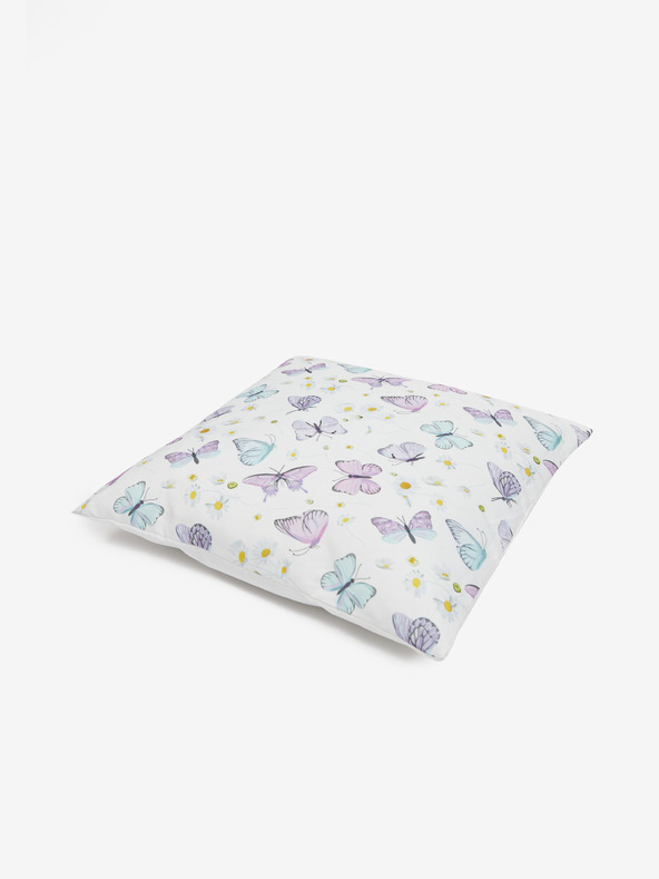 Kaemingk Weißes Outdoor-Kissen mit Kaemingk-Motiv