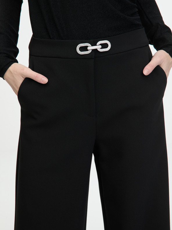 Orsay Schwarze Damen-Weitbeinhose ORSAY
