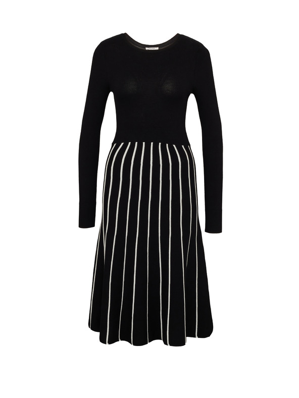 Orsay Schwarzes knielanges Damenkleid ORSAY