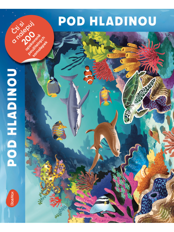 BAAGL  Lesen und Aufkleben – UNTER WASSER, Buch mit Stickern