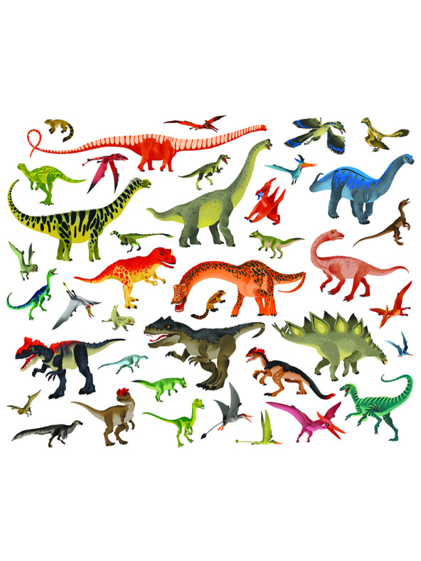 BAAGL  Lesen und Aufkleben – UNTER DINOSAURIERN, Buch mit Stickern