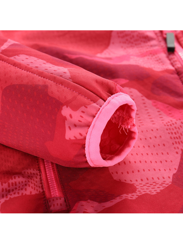 ALPINE PRO Kindersoftshell-Jacke mit Membran ALPINE PRO EZORO neon knockout pink varianta pa