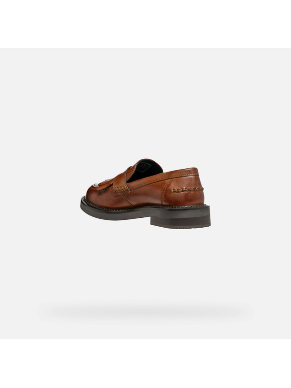 Geox Hellbraune Damen-Mokassins Geox Serilda
