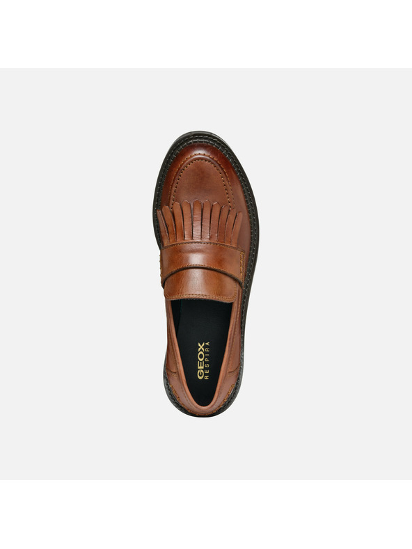 Geox Hellbraune Damen-Mokassins Geox Serilda
