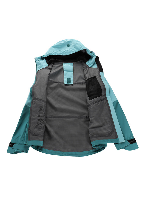 ALPINE PRO Damen Wasserdichte Jacke mit PTX-Membran ALPINE PRO ZARRA aqua sea