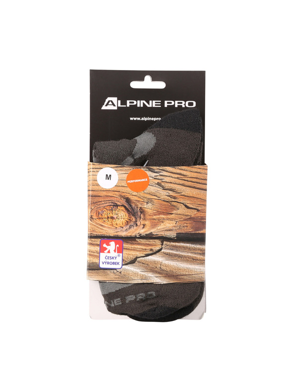 ALPINE PRO Sport-Knöchelsocken ALPINE PRO GANGE dk.true grau