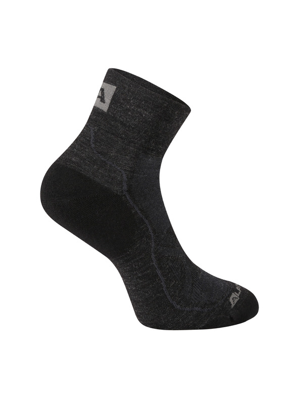 ALPINE PRO Antibakterielle Merino-Wollsocken ALPINE PRO DERERE schwarz