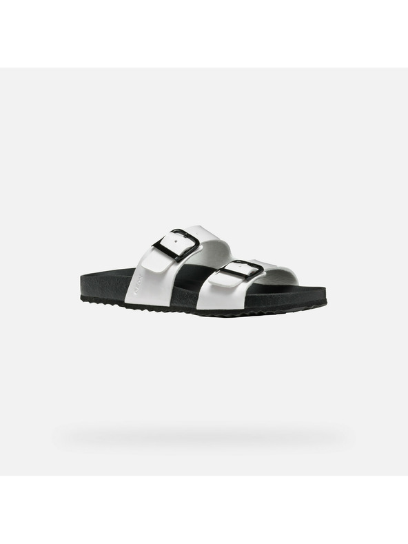 Geox Weiße Damen-Pantoletten Geox Brionia R