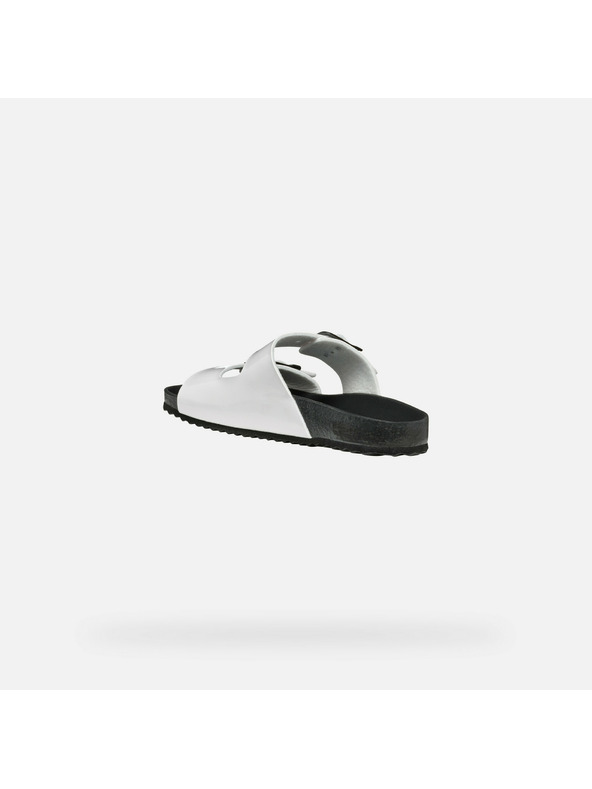 Geox Weiße Damen-Pantoletten Geox Brionia R