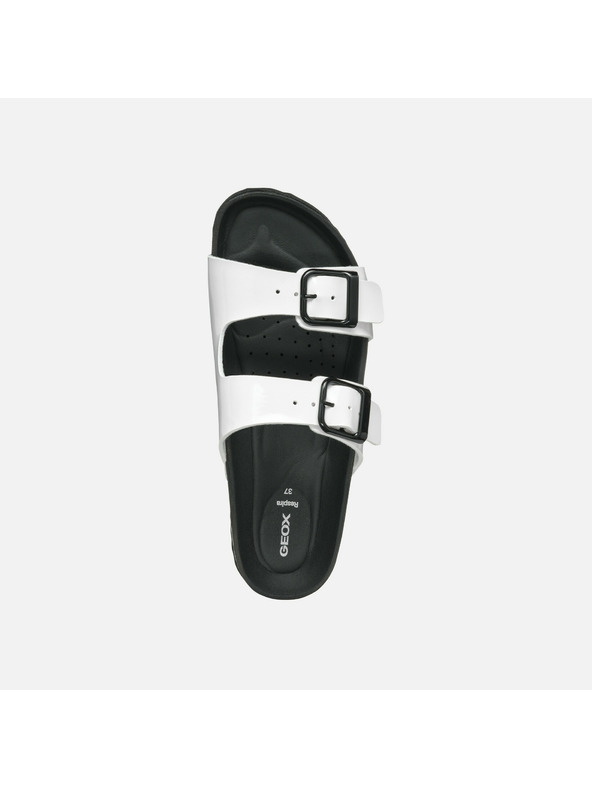Geox Weiße Damen-Pantoletten Geox Brionia R