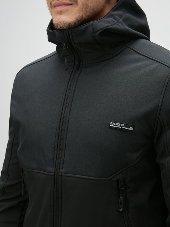 Loap Schwarze Herren-Softshell-Jacke LOAP LUPP