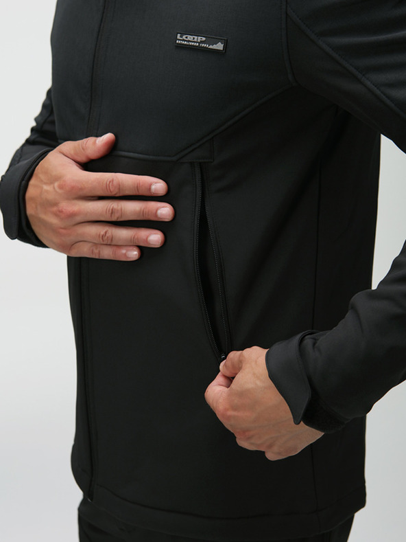 Loap Schwarze Herren-Softshell-Jacke LOAP LUPP