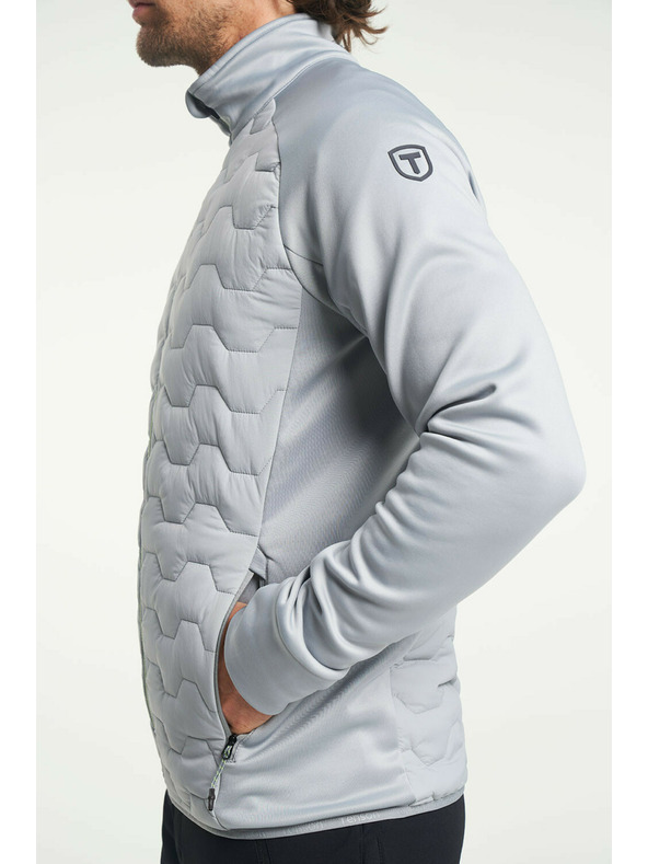 Tenson Herren TENSON TXlite Hybrid Zip Jacke M hellgrau