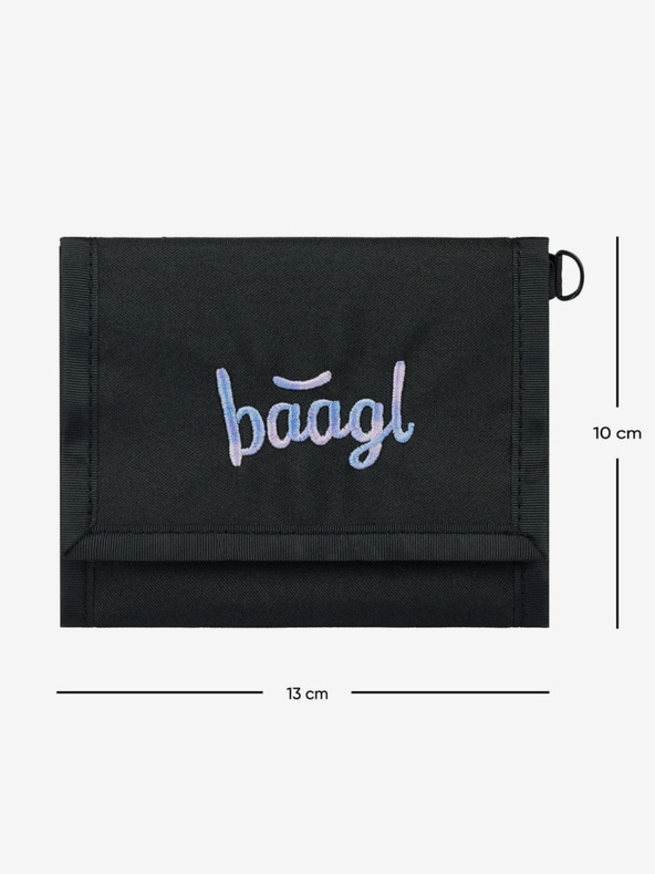 BAAGL  Schwarzes Baagl Metallic Holo Portemonnaie