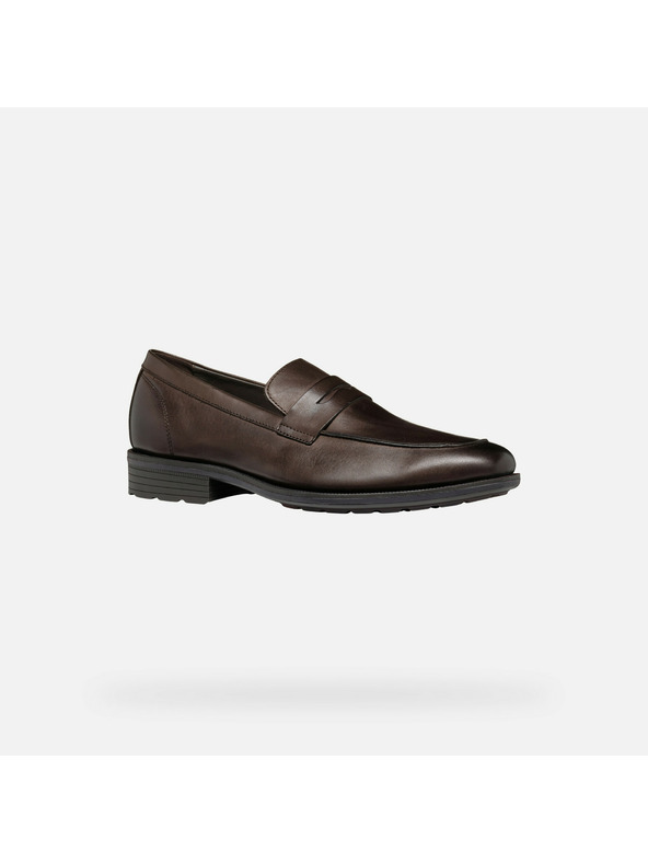 Geox Dunkelbraune Herren Mokassins Geox Walk Pleasure F