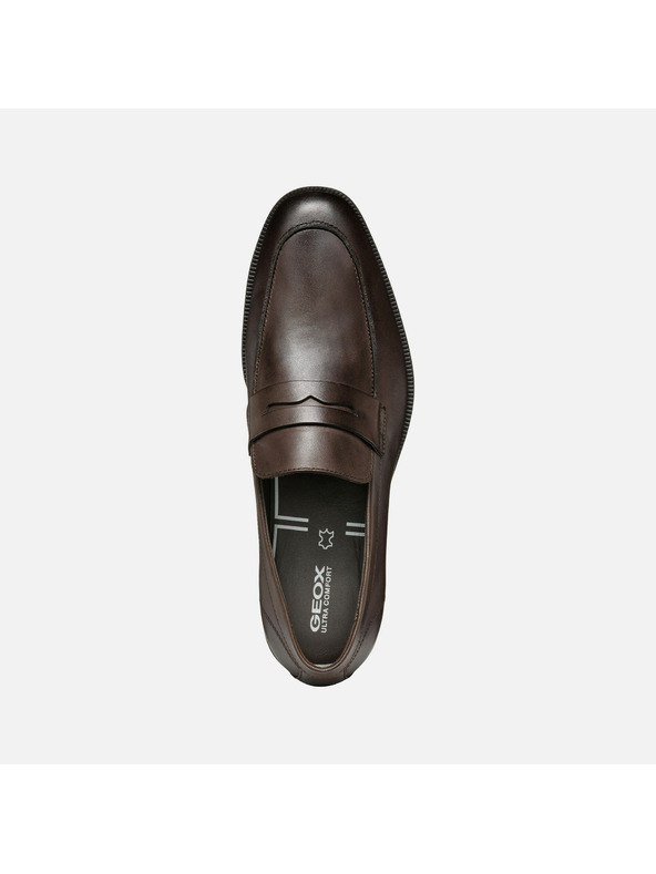 Geox Dunkelbraune Herren Mokassins Geox Walk Pleasure F
