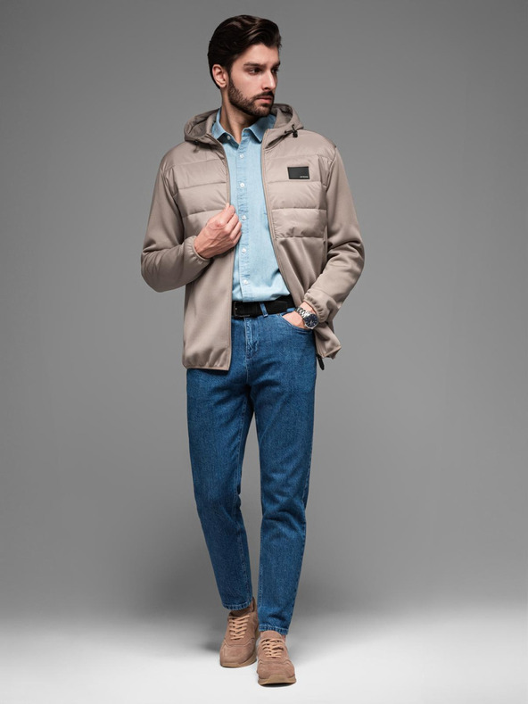 Ombre Clothing Herren leichte farbige Sportjacke mit Fleece von Ombre Clothing