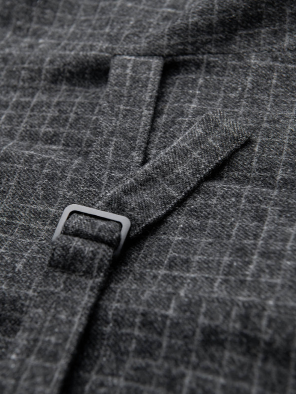 Ombre Clothing Herren Weste aus Wollmischung mit karierten Revers von Ombre Clothing