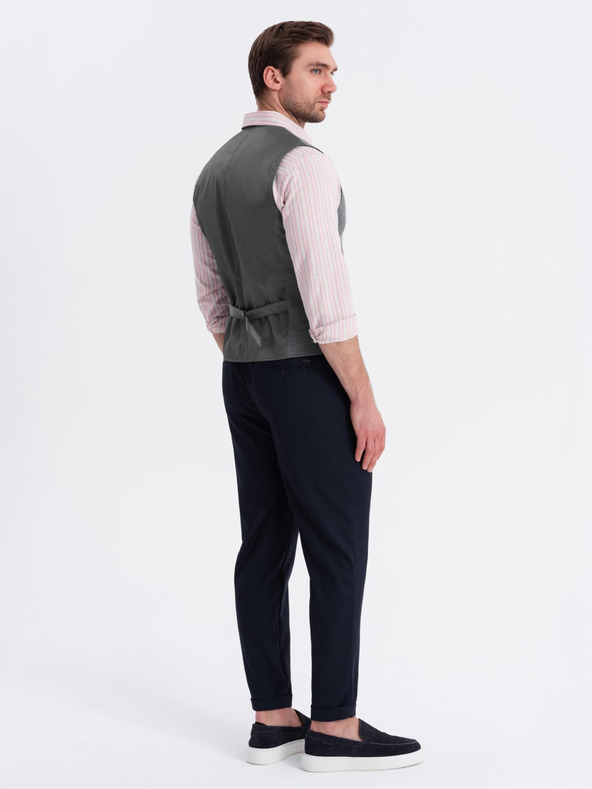 Ombre Clothing Taillierte elegante strukturierte Herren Strickweste von Ombre Clothing