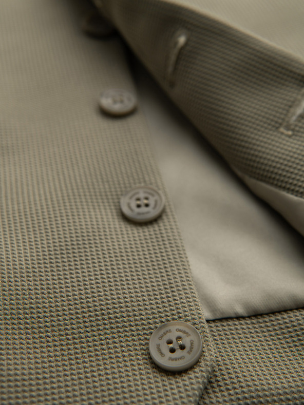 Ombre Clothing Herren strukturierte Strickweste maßgeschneidert mit Revers von Ombre Clothing