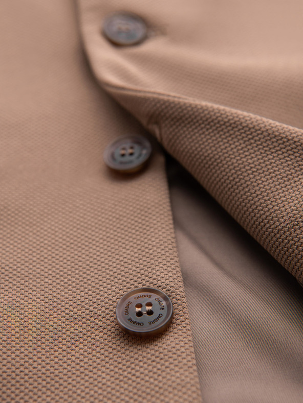 Ombre Clothing Taillierte elegante Herren Weste mit Elastan und Revers von Ombre Clothing