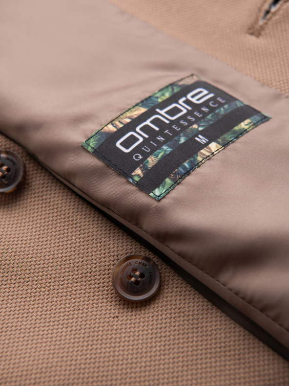 Ombre Clothing Taillierte elegante Herren Weste mit Elastan und Revers von Ombre Clothing