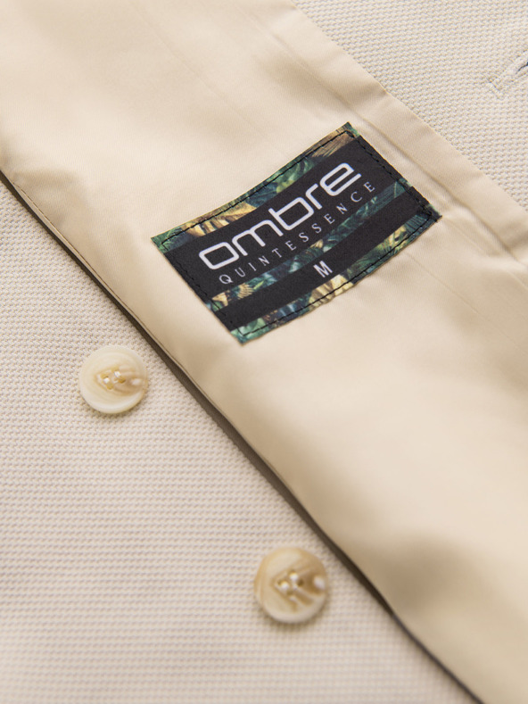 Ombre Clothing Taillierte elegante Herren Weste mit Elastan und Revers von Ombre Clothing