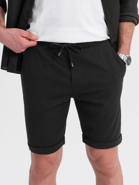 Ombre Clothing Herren gestrickte Shorts mit umgeschlagenen Beinen von Ombre Clothing