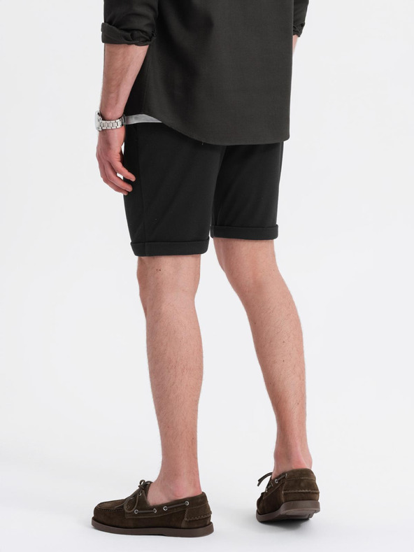 Ombre Clothing Herren gestrickte Shorts mit umgeschlagenen Beinen von Ombre Clothing