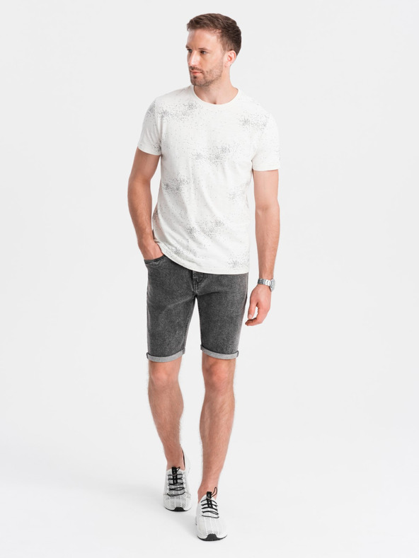 Ombre Clothing Herren Jeans-Shorts mit umgeschlagenen Beinen von Ombre Clothing