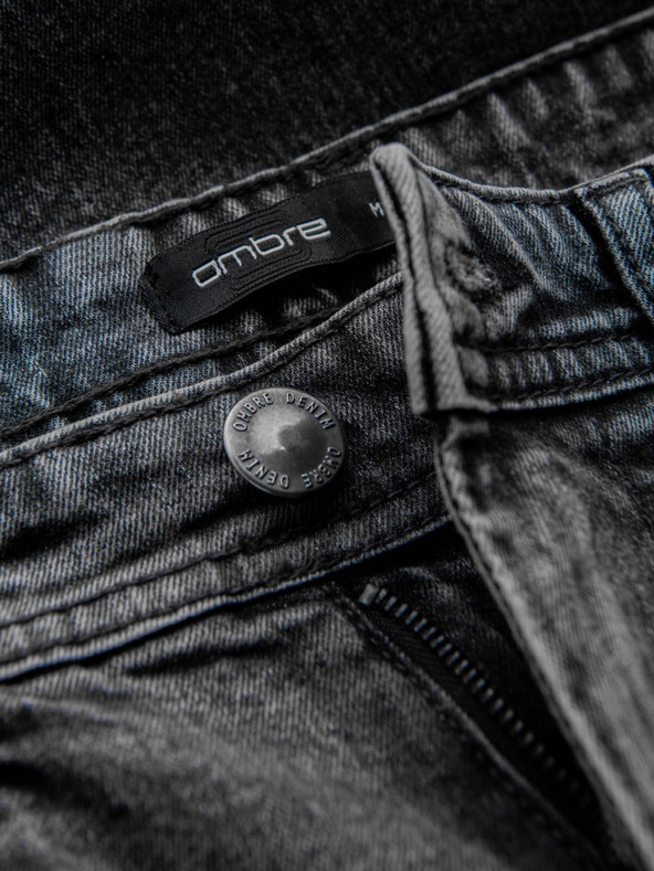 Ombre Clothing Herren Jeans-Shorts mit umgeschlagenen Beinen von Ombre Clothing
