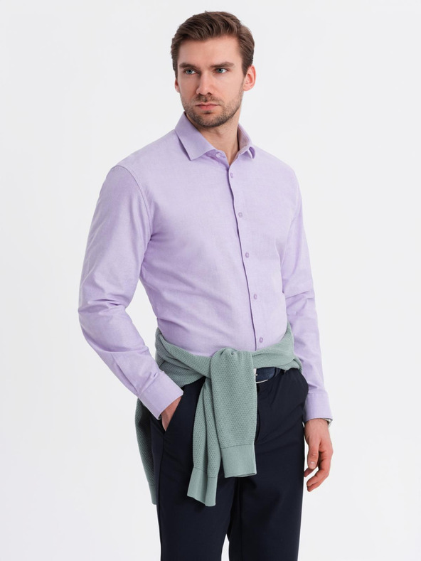 Ombre Clothing Herren Oxford-Hemd in Pastellfarben von Ombre Clothing