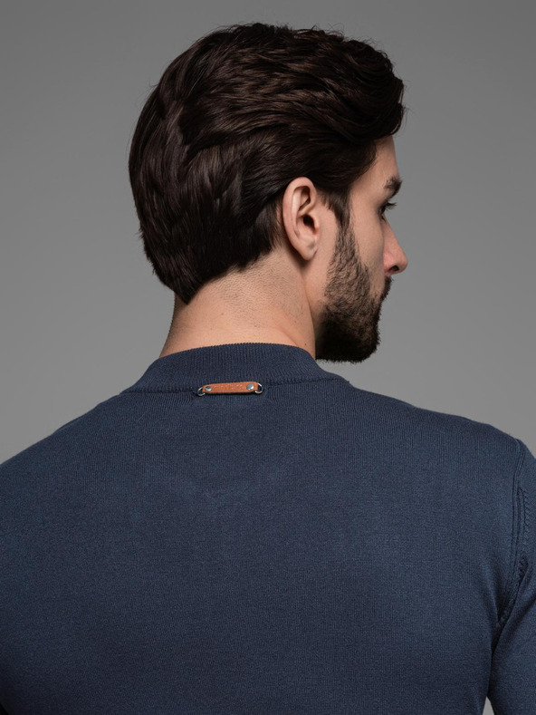 Ombre Clothing Herren-Strickpullover mit strukturierten Punkten Ombre Clothing