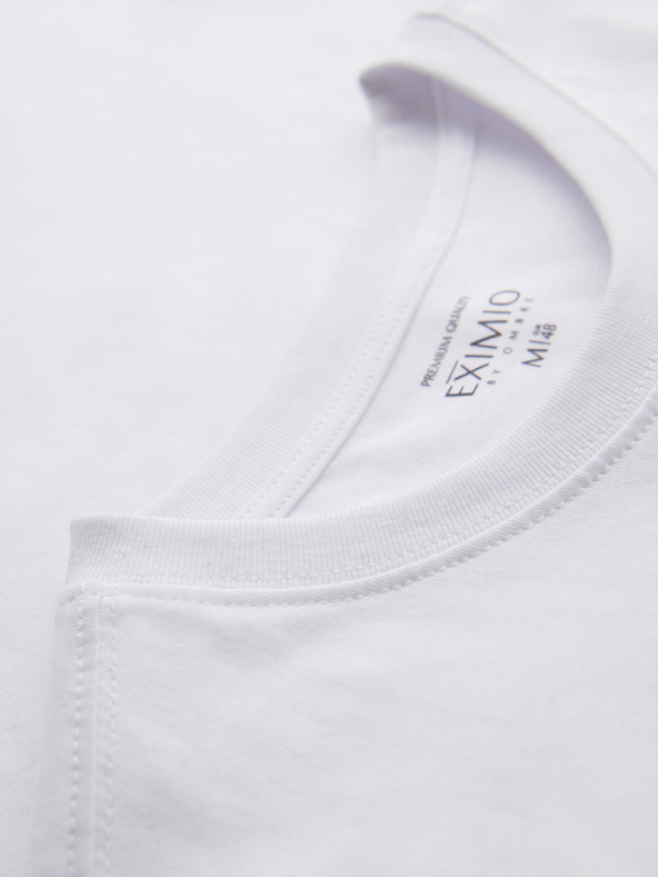 Ombre Clothing Herren-T-Shirt aus Baumwoll-Jersey mit großer Schrift an der Seite Ombre Clothing