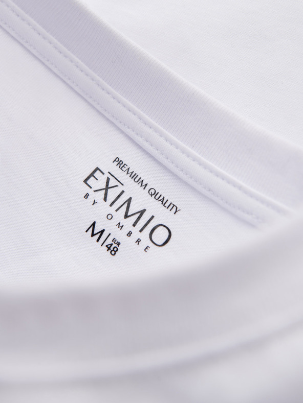 Ombre Clothing Herren-T-Shirt aus Baumwoll-Jersey mit großer Schrift an der Seite Ombre Clothing