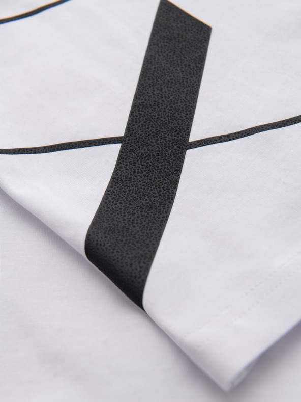 Ombre Clothing Herren-T-Shirt aus Baumwoll-Jersey mit großer Schrift an der Seite Ombre Clothing