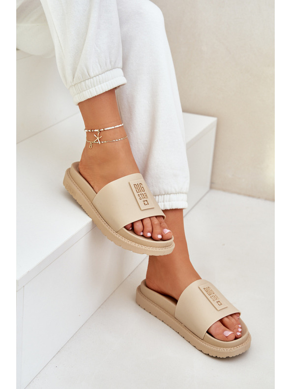 BIG STAR SHOES Damen-Hausschuhe Big Star – Beige Größe: