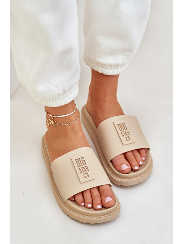 BIG STAR SHOES Damen-Hausschuhe Big Star – Beige Größe: