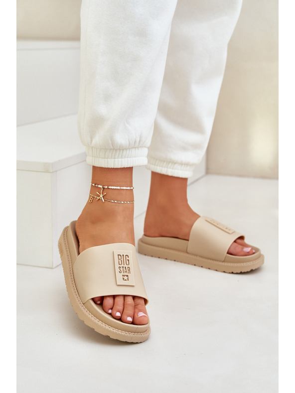 BIG STAR SHOES Damen-Hausschuhe Big Star – Beige Größe: