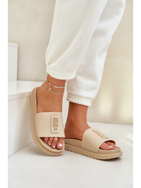 BIG STAR SHOES Damen-Hausschuhe Big Star – Beige Größe: