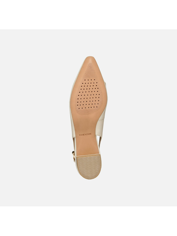 Geox Cremefarbene Damen-Ballerinas Geox Giselda 15